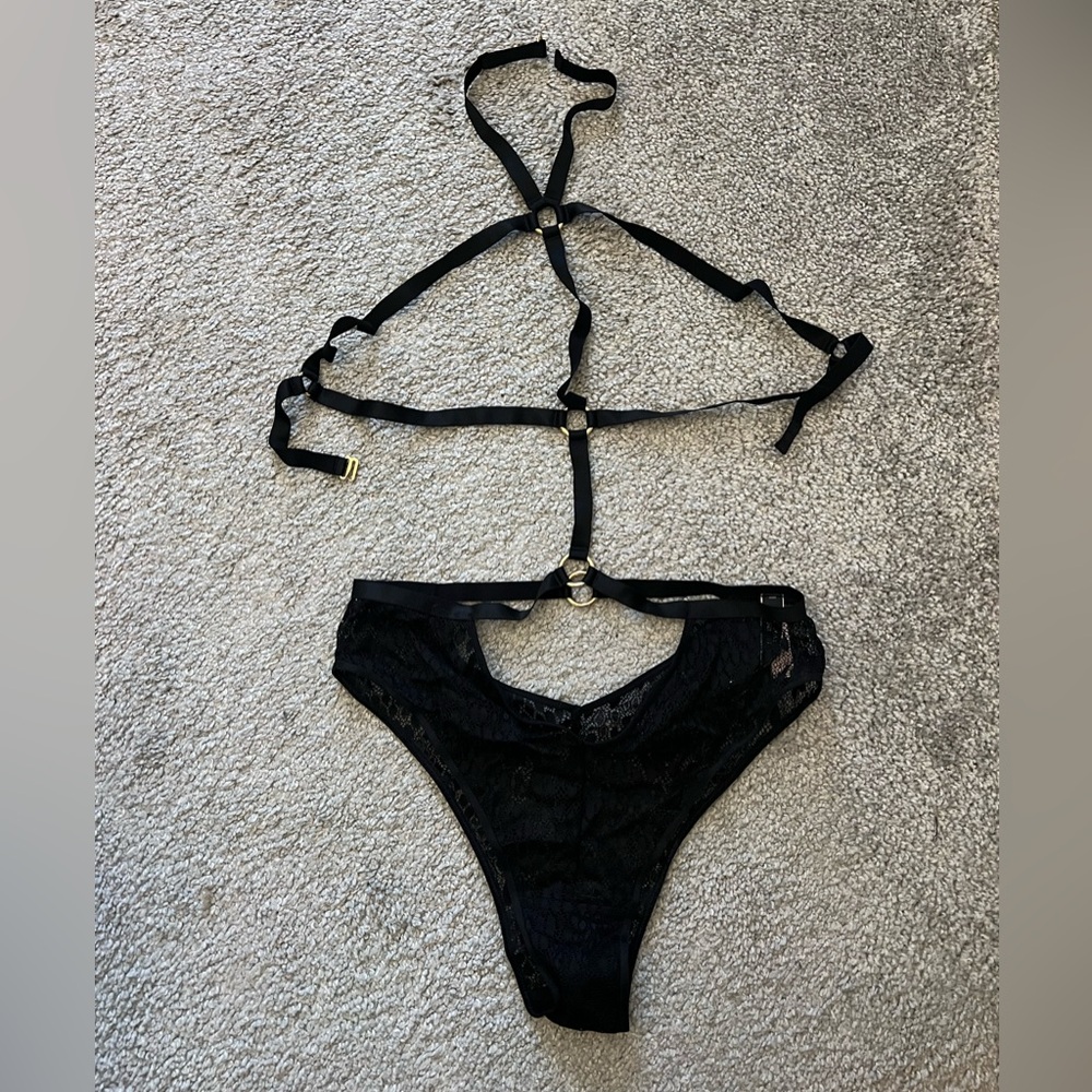 NWT Victoria’s Secret Black Lace Lingerie